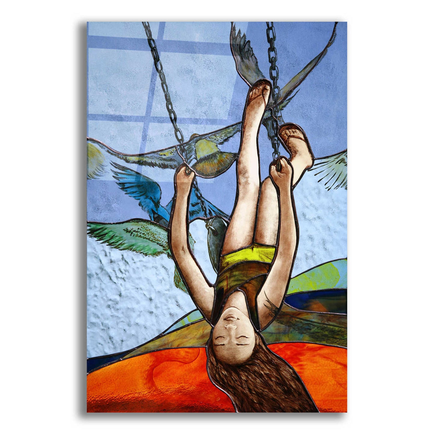 Epic Art 'Up' by Rita Shimelfarb, Acrylic Glass Wall Art,12x16