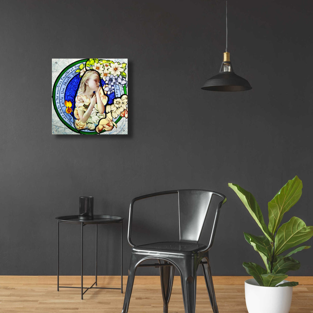 Epic Art 'Shakti' by Rita Shimelfarb, Acrylic Glass Wall Art,24x24