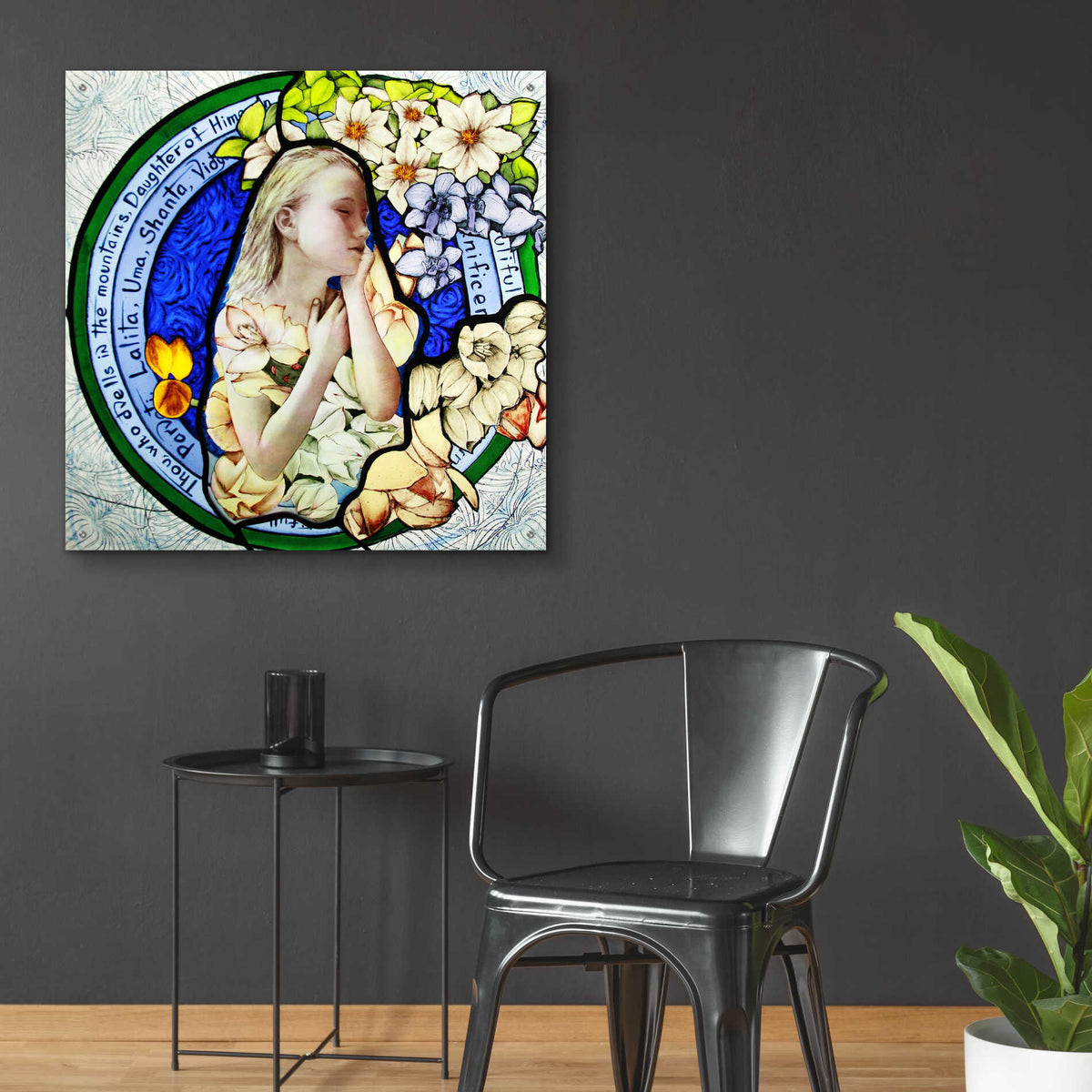 Epic Art 'Shakti' by Rita Shimelfarb, Acrylic Glass Wall Art,36x36