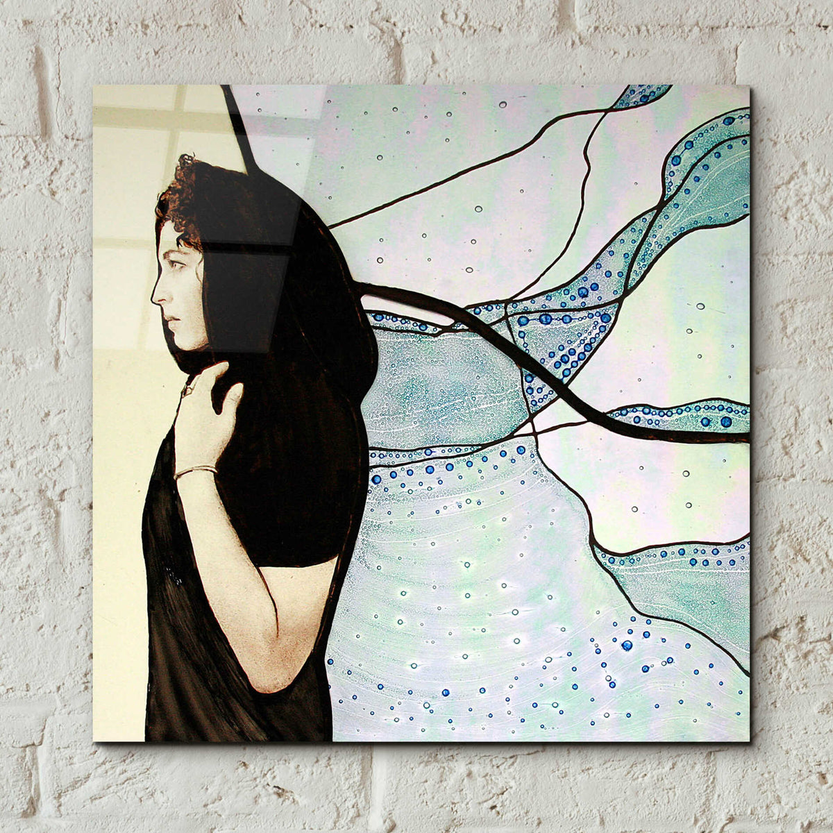 Epic Art 'Remembrance' by Rita Shimelfarb, Acrylic Glass Wall Art,12x12