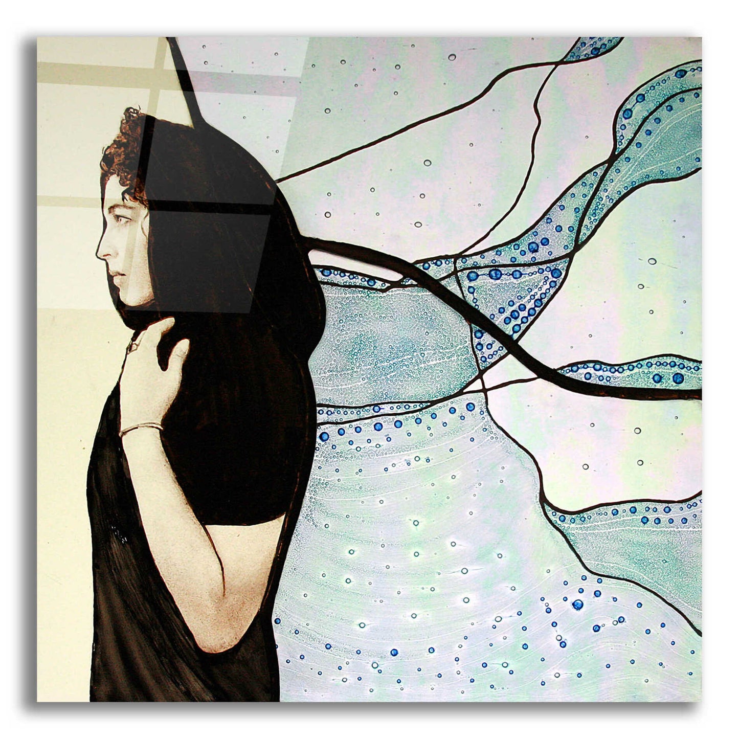Epic Art 'Remembrance' by Rita Shimelfarb, Acrylic Glass Wall Art,12x12