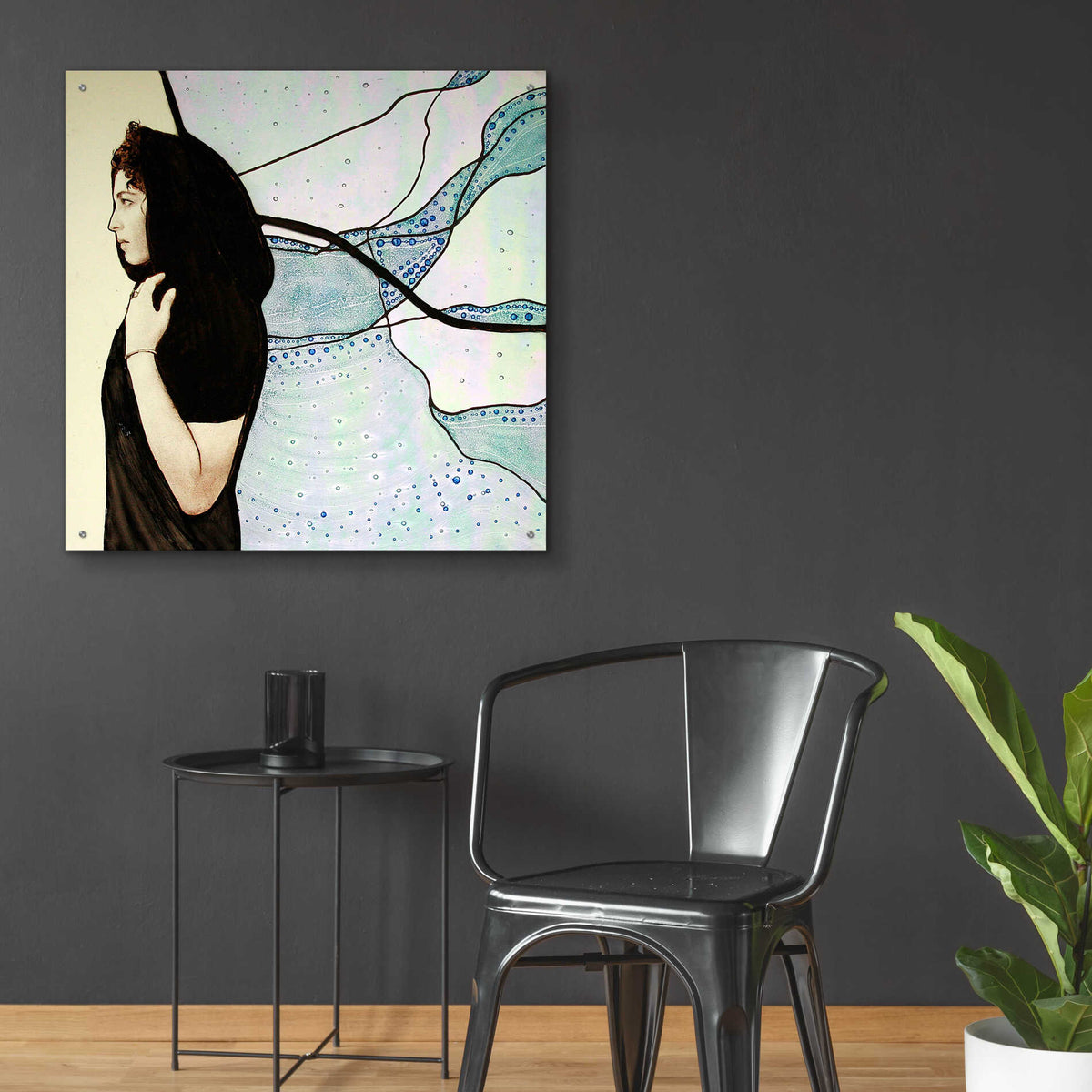 Epic Art 'Remembrance' by Rita Shimelfarb, Acrylic Glass Wall Art,36x36