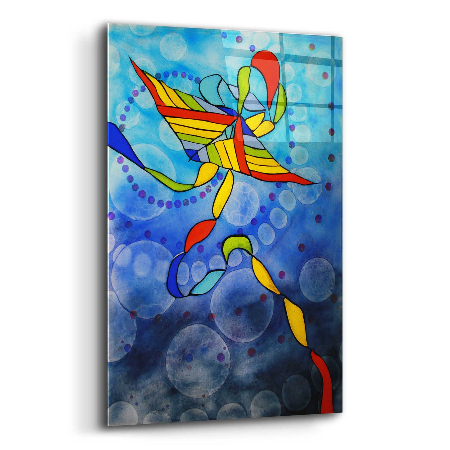 Epic Art 'Kite Transmitted' by Rita Shimelfarb, Acrylic Glass Wall Art,12x16