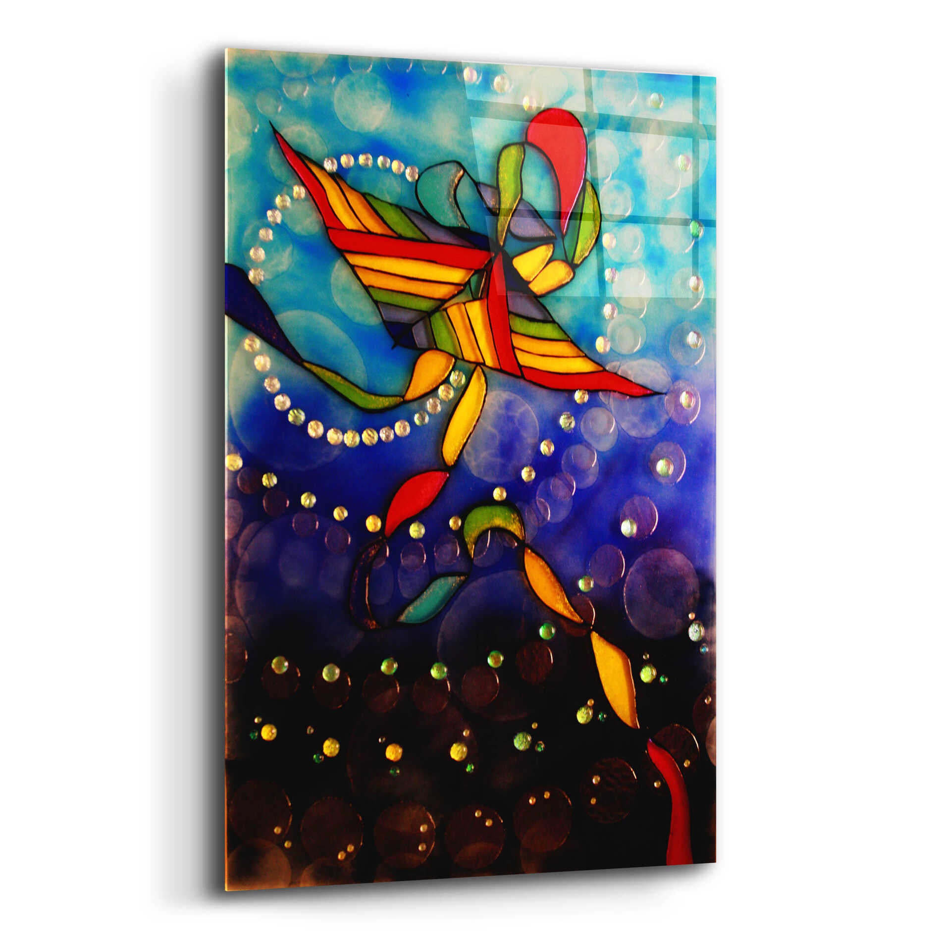 Epic Art 'Kite Reflected' by Rita Shimelfarb, Acrylic Glass Wall Art,12x16