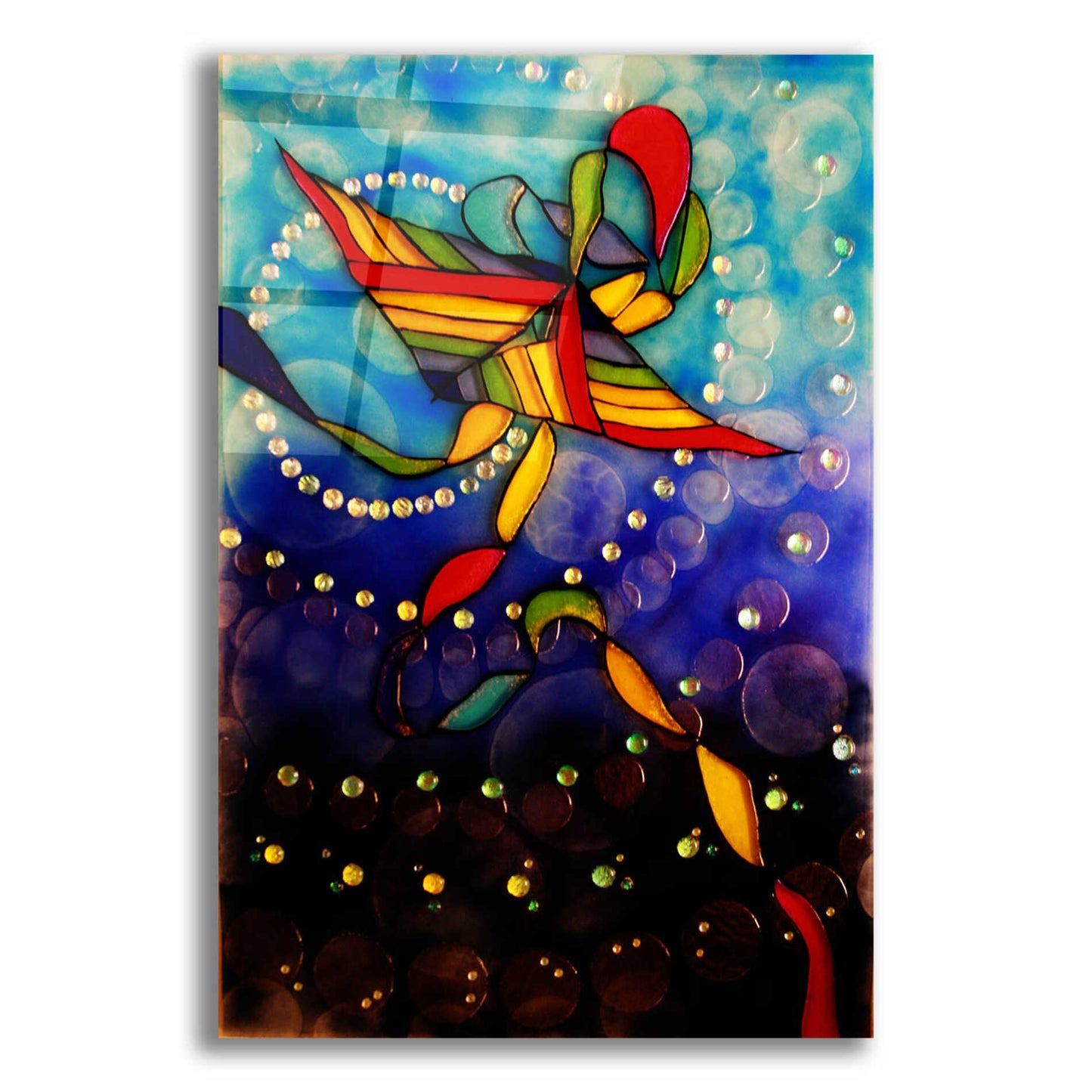 Epic Art 'Kite Reflected' by Rita Shimelfarb, Acrylic Glass Wall Art,12x16