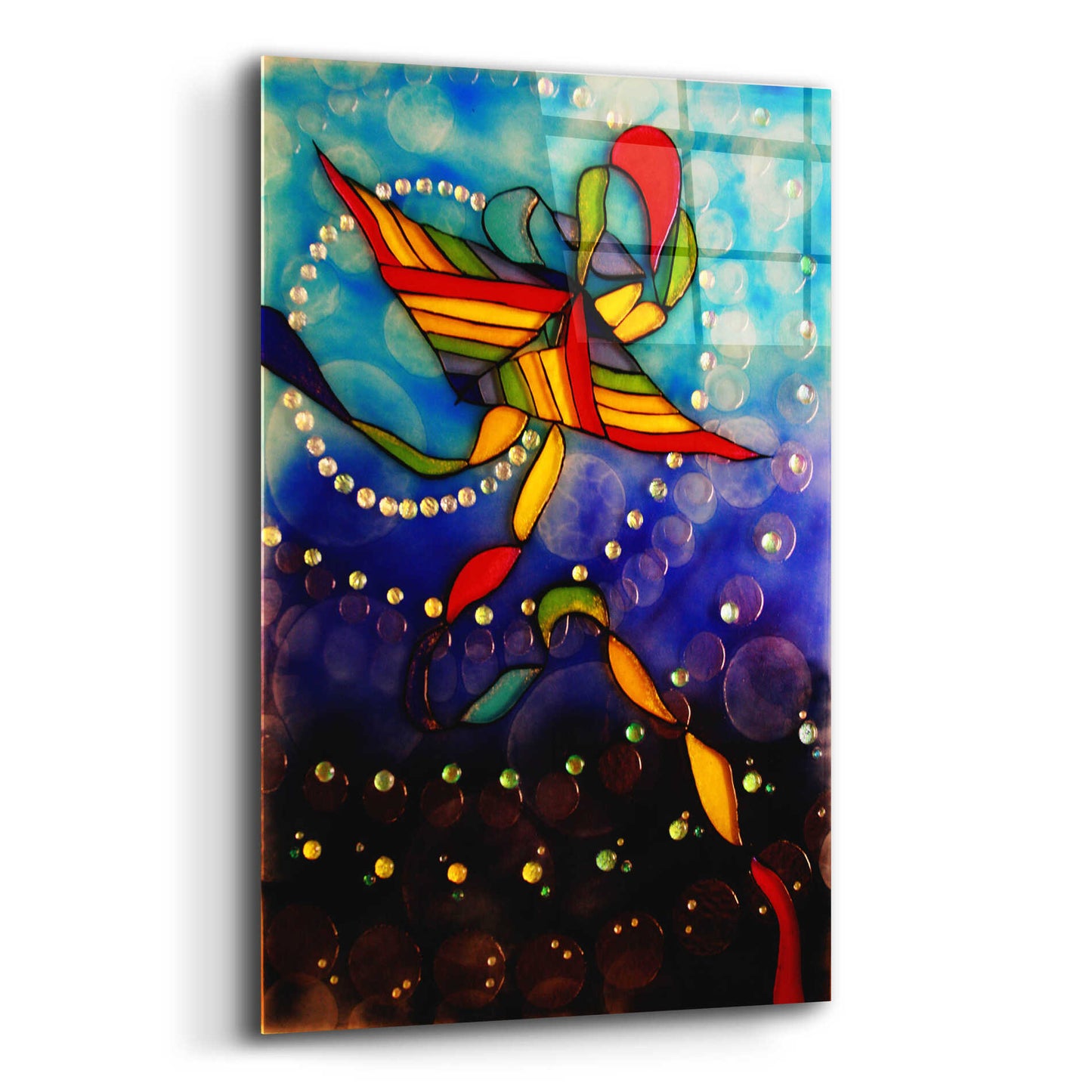 Epic Art 'Kite Reflected' by Rita Shimelfarb, Acrylic Glass Wall Art,16x24