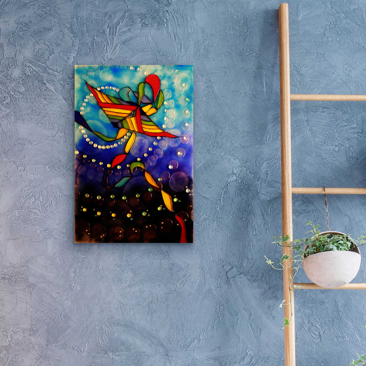 Epic Art 'Kite Reflected' by Rita Shimelfarb, Acrylic Glass Wall Art,16x24