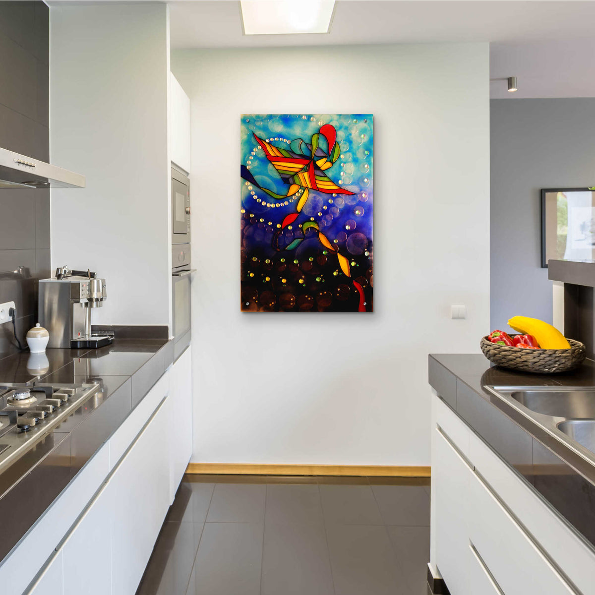 Epic Art 'Kite Reflected' by Rita Shimelfarb, Acrylic Glass Wall Art,24x36