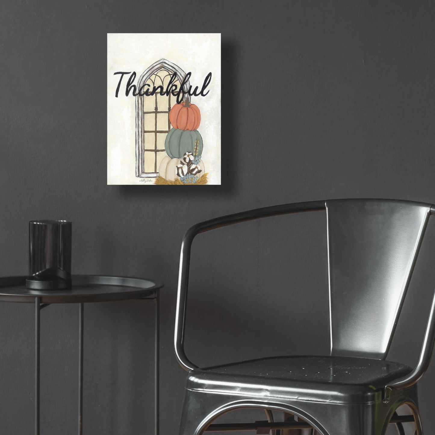 Epic Art 'Fall Thankful' by Ashley Justice, Acrylic Glass Wall Art,12x16