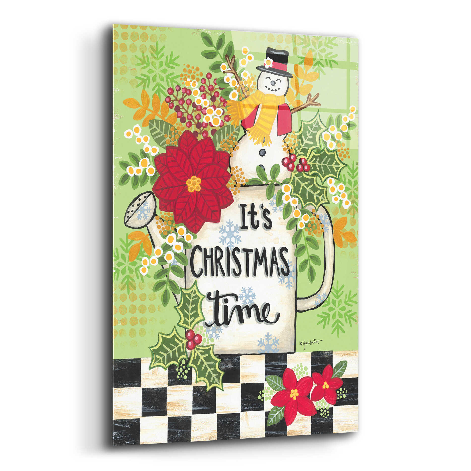 Epic Art 'It's Christmas Time' by Annie LaPoint, Acrylic Glass Wall Art,12x16