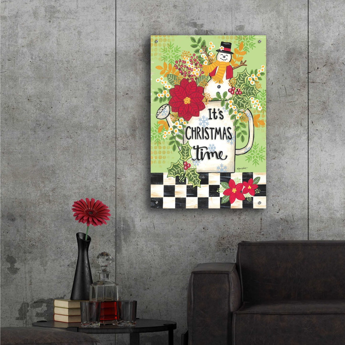 Epic Art 'It's Christmas Time' by Annie LaPoint, Acrylic Glass Wall Art,24x36