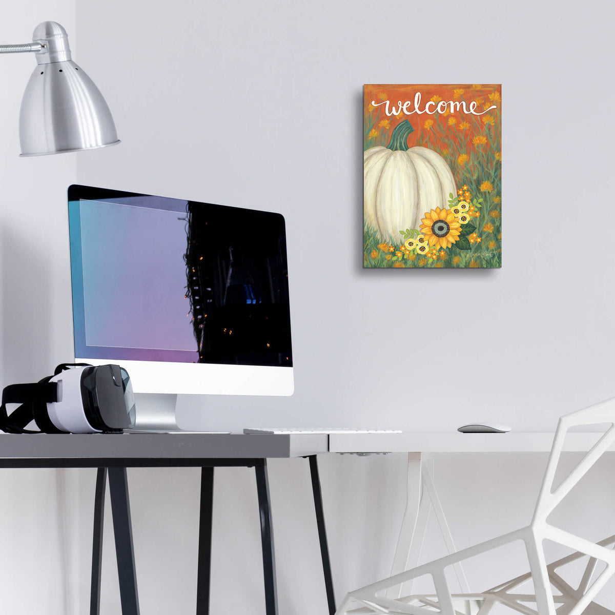 Epic Art 'Pumpkin Patch' by Annie LaPoint, Acrylic Glass Wall Art,12x16