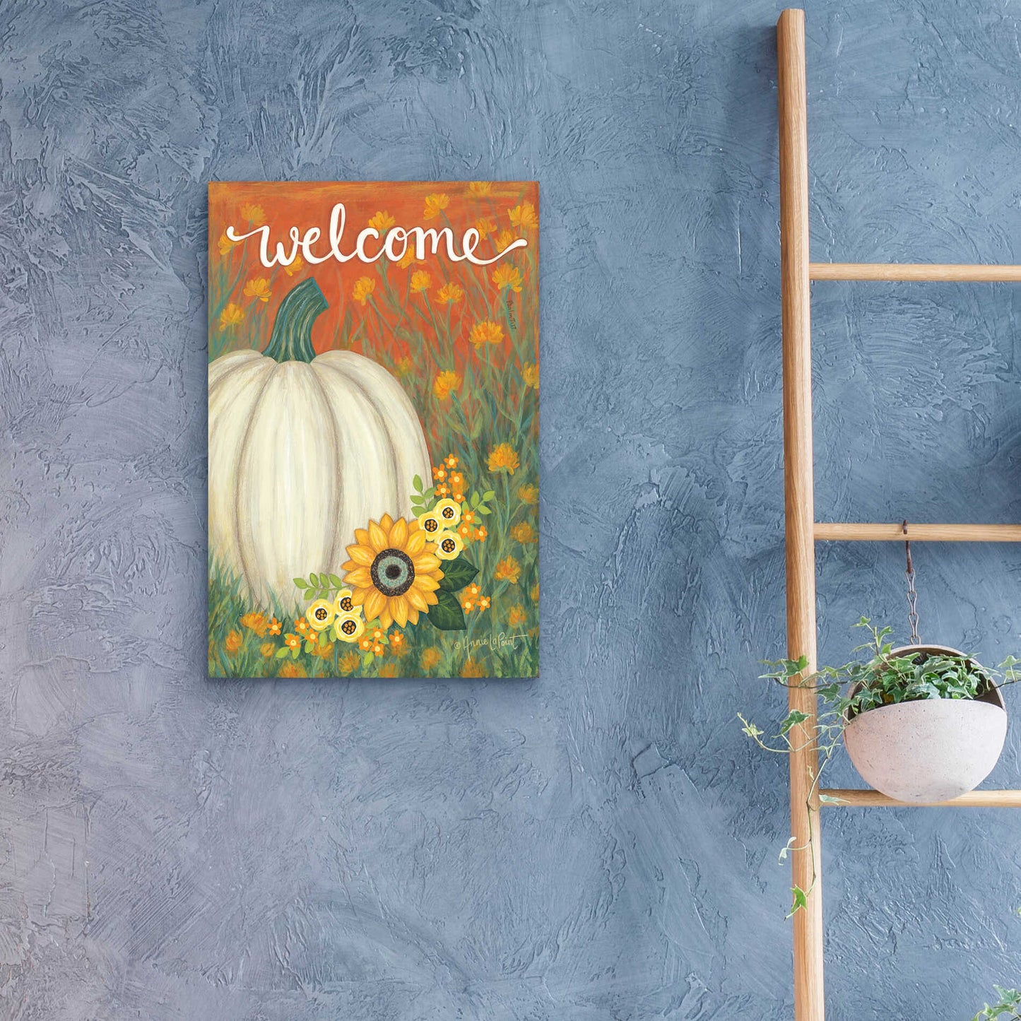 Epic Art 'Pumpkin Patch' by Annie LaPoint, Acrylic Glass Wall Art,16x24