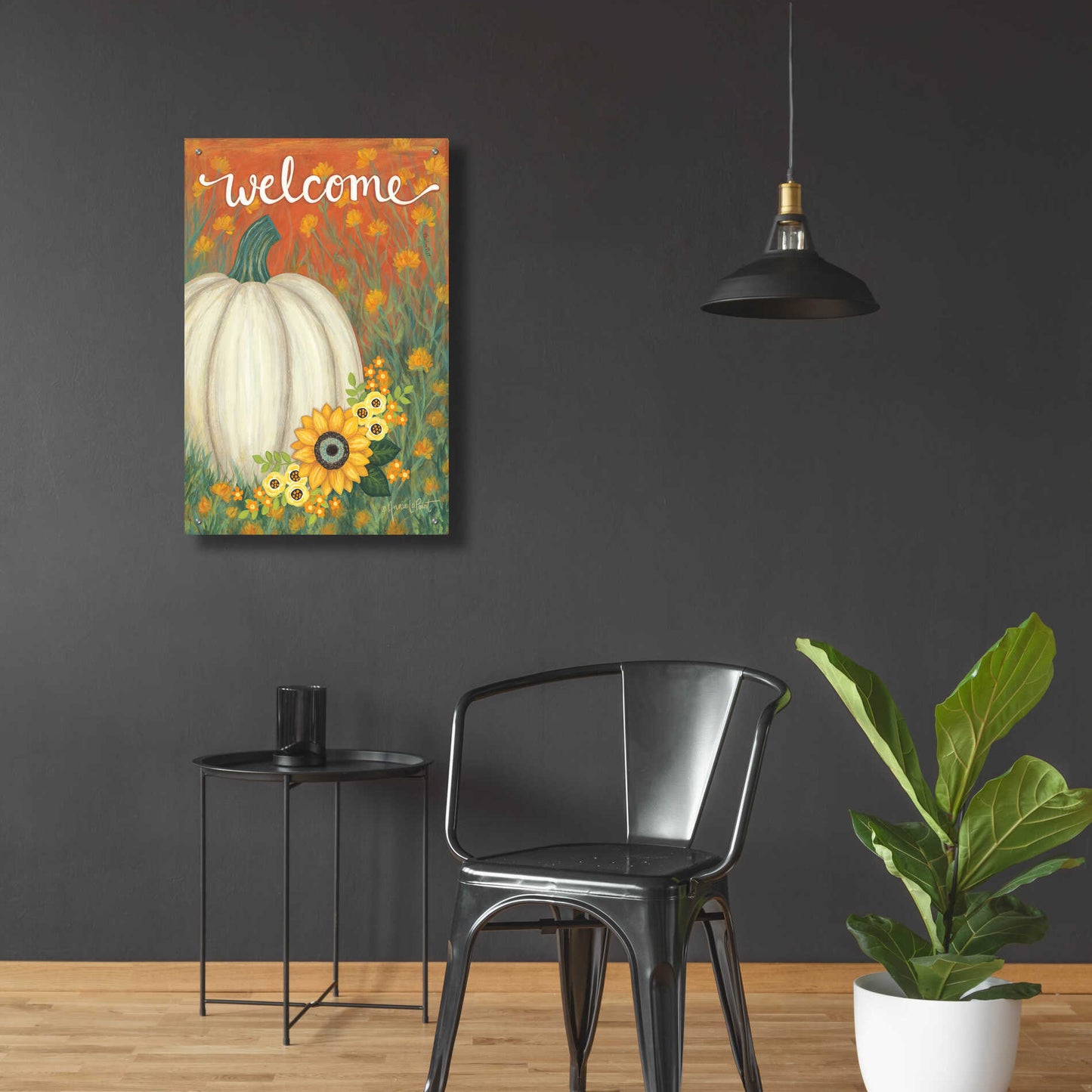 Epic Art 'Pumpkin Patch' by Annie LaPoint, Acrylic Glass Wall Art,24x36