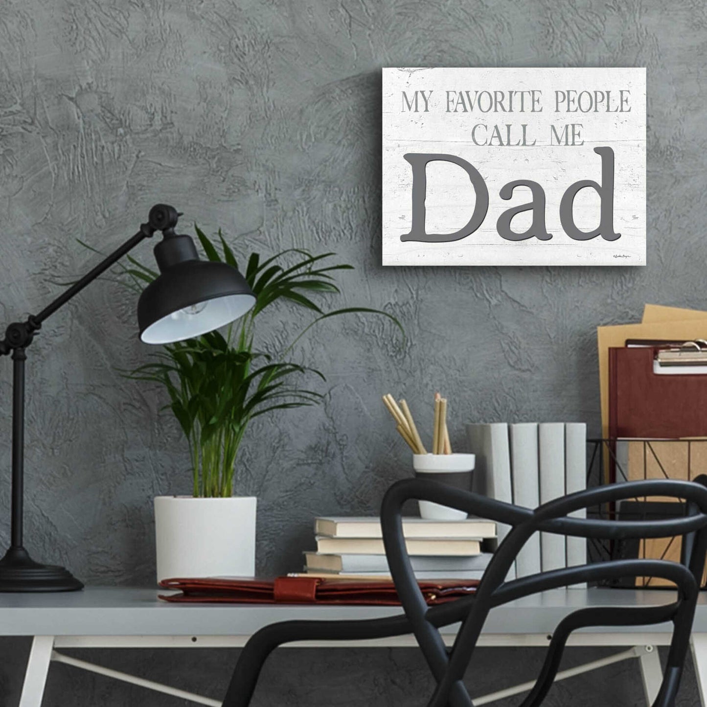 Epic Art 'My Favorite People Call Me Dad' by Susie Boyer, Acrylic Glass Wall Art,16x12