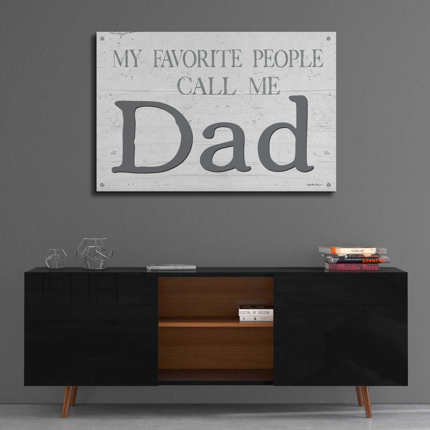 Epic Art 'My Favorite People Call Me Dad' by Susie Boyer, Acrylic Glass Wall Art,36x24