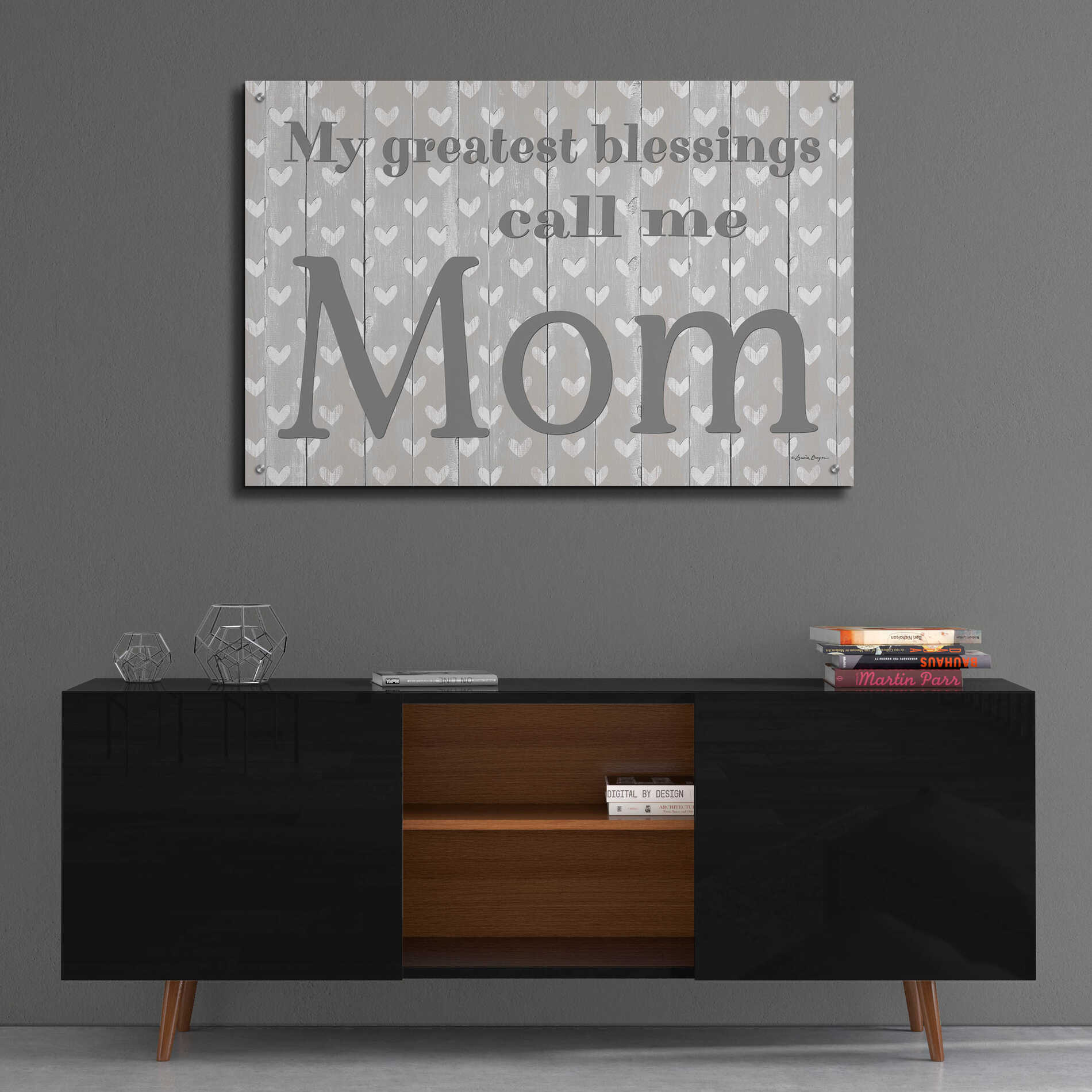 Epic Art 'My Greatest Blessings Call Me Mom' by Susie Boyer, Acrylic Glass Wall Art,36x24