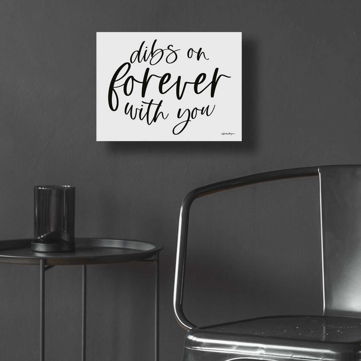 Epic Art 'Dibs on Forever with You' by Susie Boyer, Acrylic Glass Wall Art,16x12