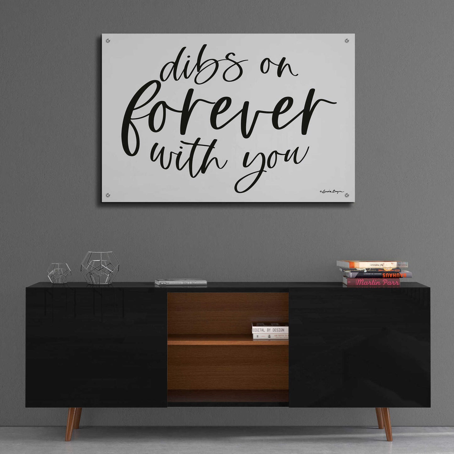 Epic Art 'Dibs on Forever with You' by Susie Boyer, Acrylic Glass Wall Art,36x24