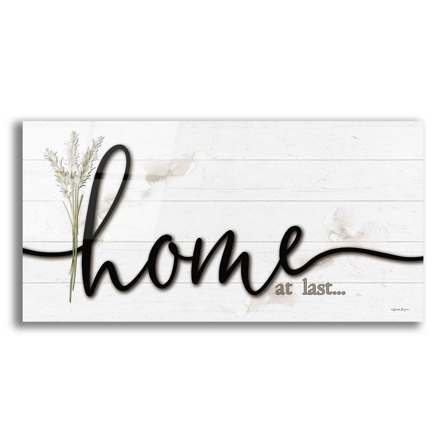 Epic Art 'Home at Last ' by Susie Boyer, Acrylic Glass Wall Art,24x12