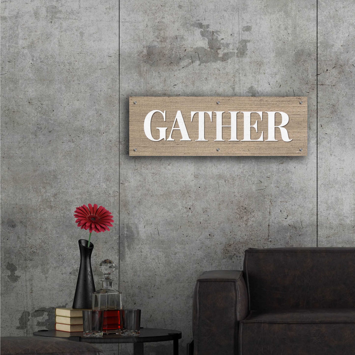 Epic Art 'Gather ' by Susie Boyer, Acrylic Glass Wall Art,36x12