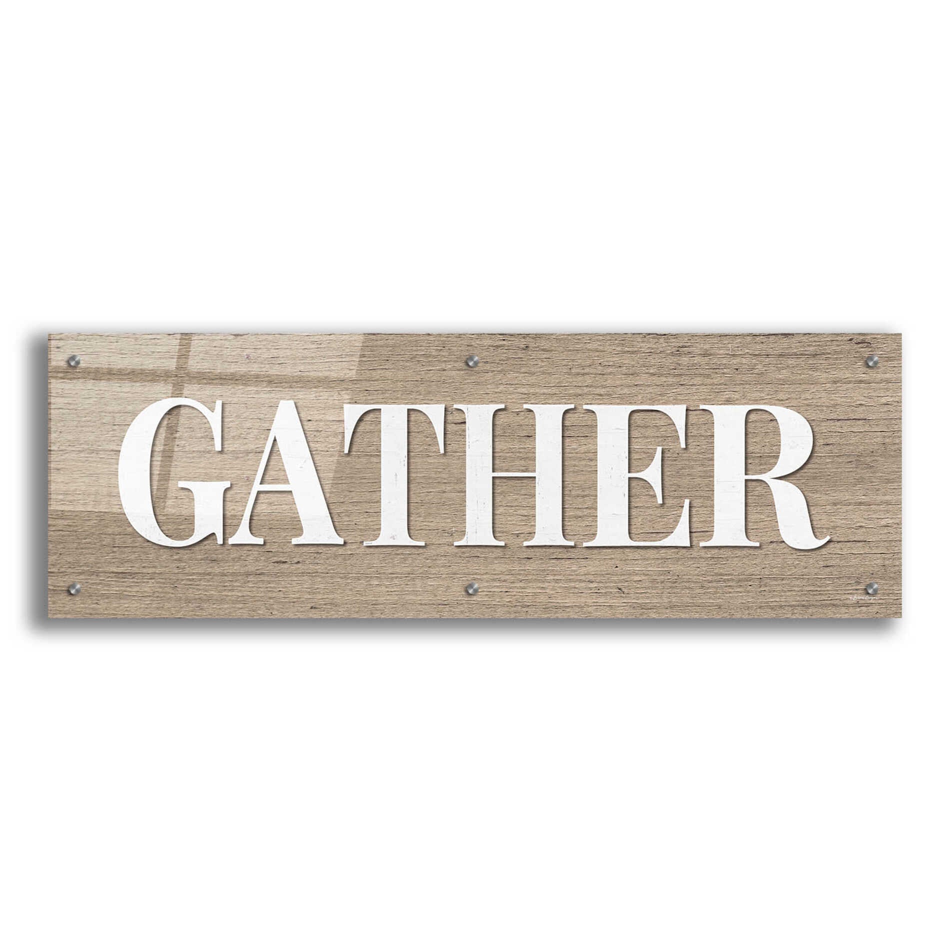 Epic Art 'Gather ' by Susie Boyer, Acrylic Glass Wall Art,36x12