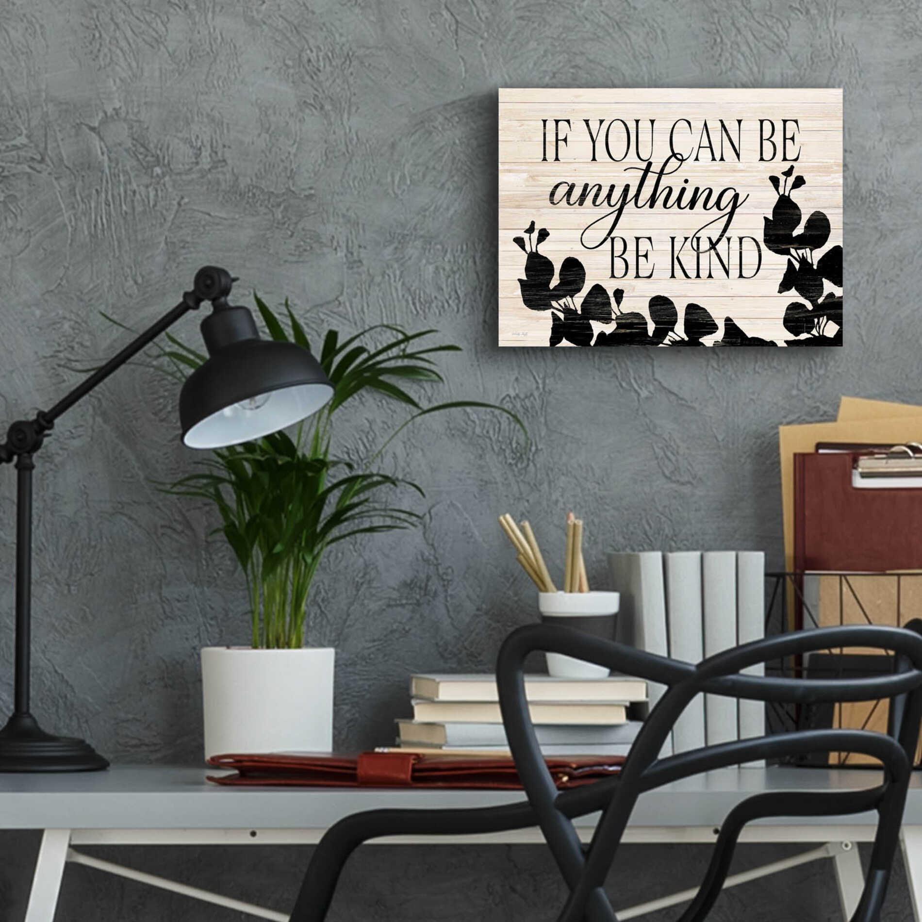 Epic Art 'Be Anything, Be Kind' by Cindy Jacobs, Acrylic Glass Wall Art,16x12