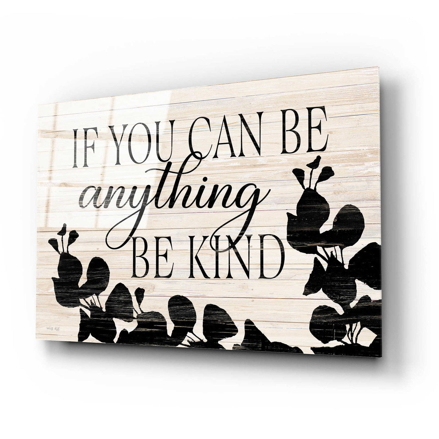 Epic Art 'Be Anything, Be Kind' by Cindy Jacobs, Acrylic Glass Wall Art,24x16