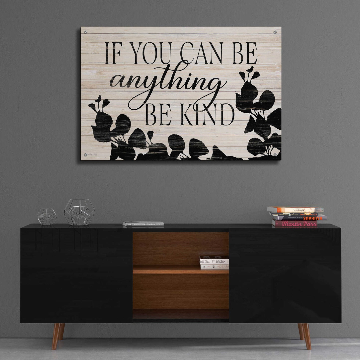 Epic Art 'Be Anything, Be Kind' by Cindy Jacobs, Acrylic Glass Wall Art,36x24