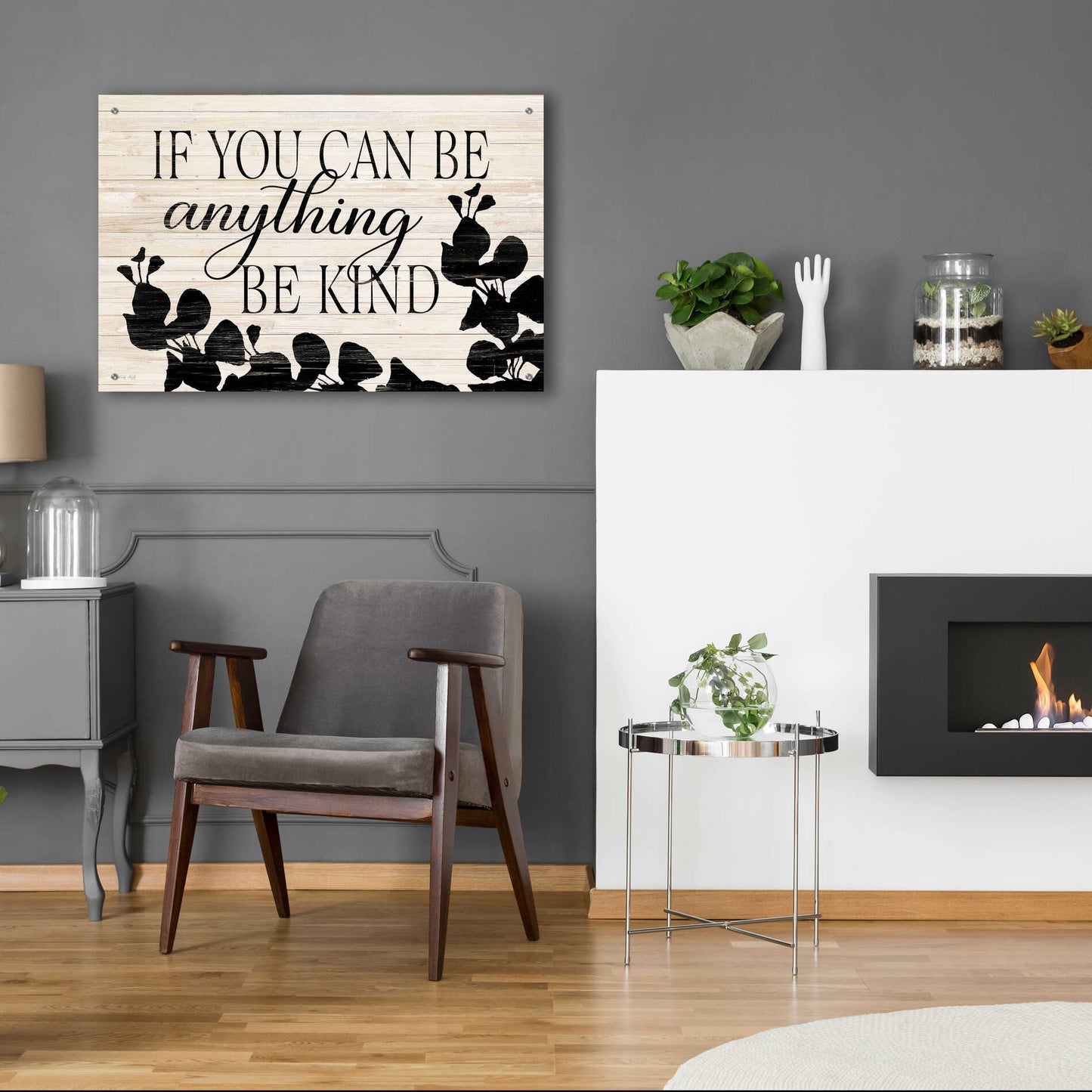 Epic Art 'Be Anything, Be Kind' by Cindy Jacobs, Acrylic Glass Wall Art,36x24