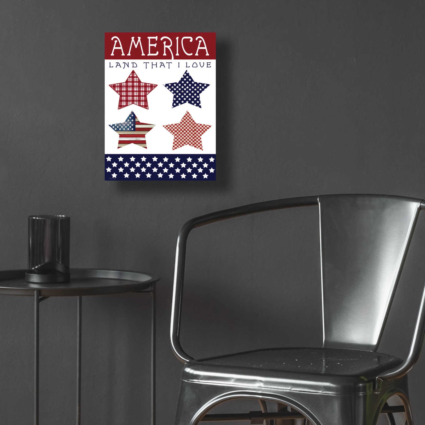 Epic Art 'Stars of America' by Cindy Jacobs, Acrylic Glass Wall Art,12x16