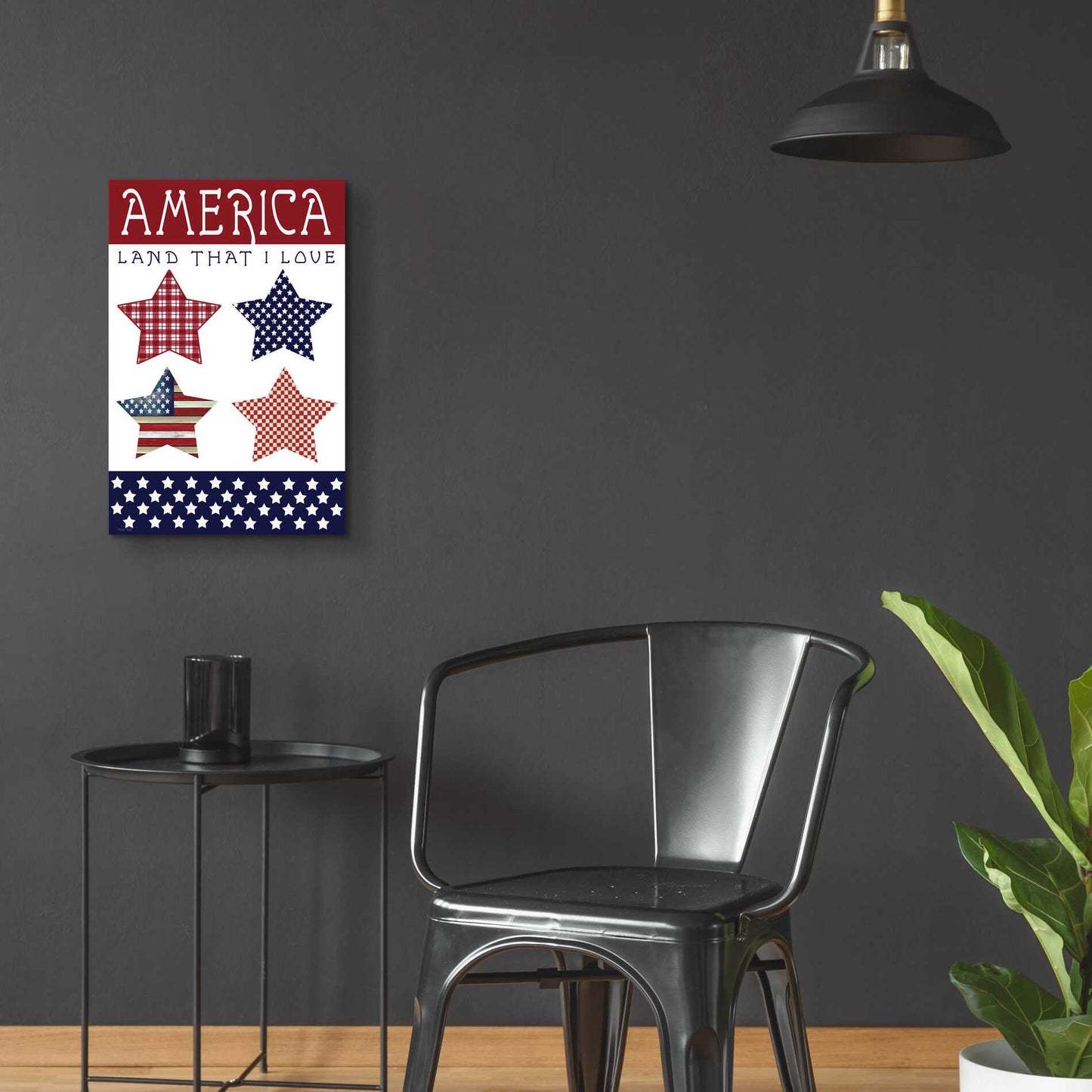 Epic Art 'Stars of America' by Cindy Jacobs, Acrylic Glass Wall Art,16x24