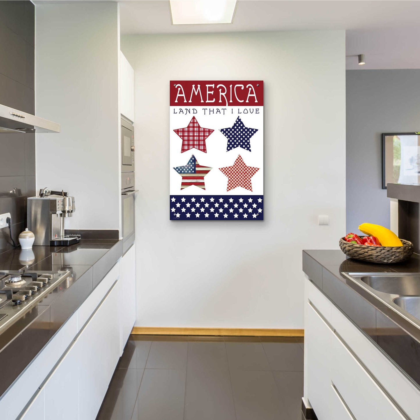 Epic Art 'Stars of America' by Cindy Jacobs, Acrylic Glass Wall Art,24x36