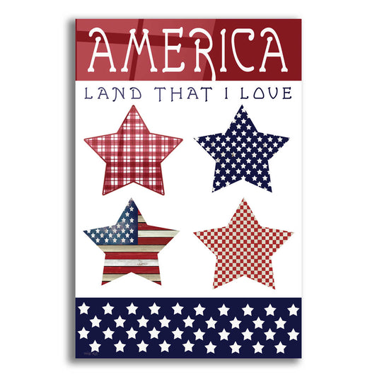 Epic Art 'Stars of America' by Cindy Jacobs, Acrylic Glass Wall Art