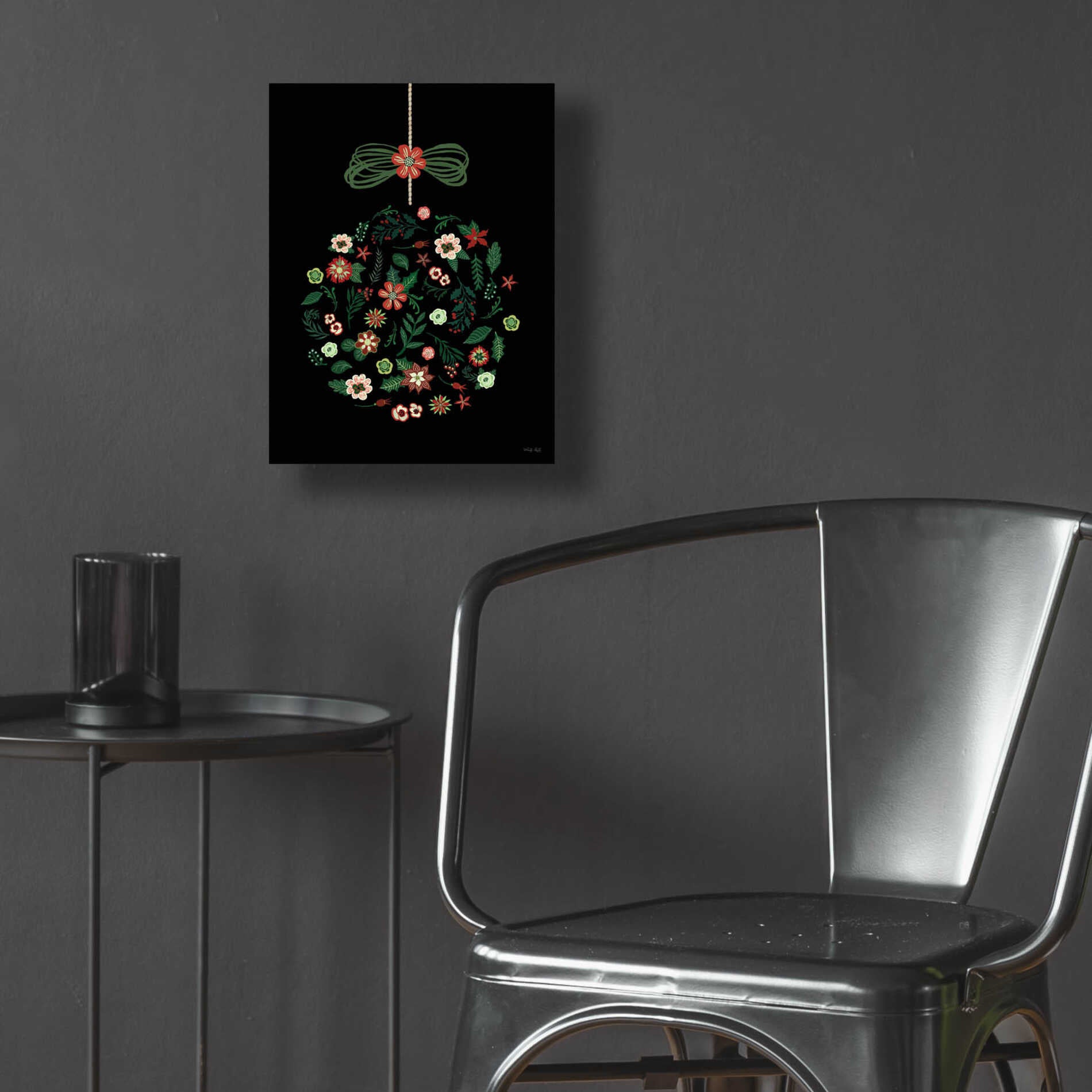 Epic Art 'Christmas Ornament I' by Cindy Jacobs, Acrylic Glass Wall Art,12x16