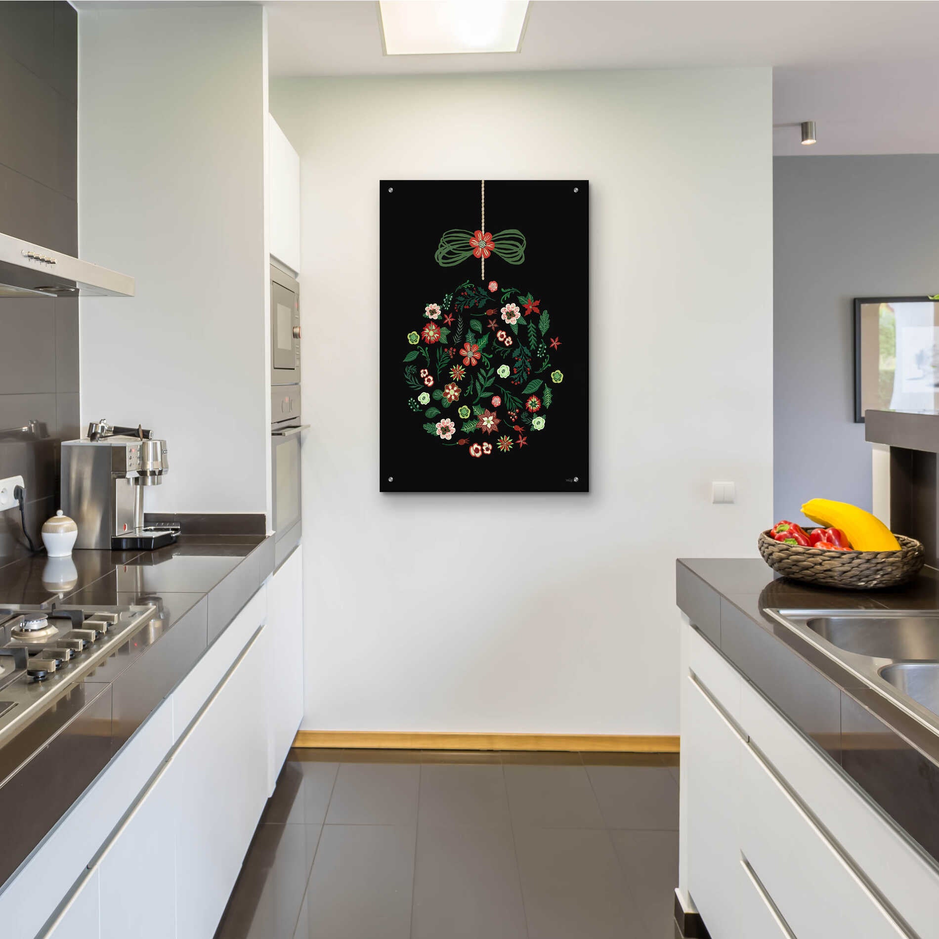 Epic Art 'Christmas Ornament I' by Cindy Jacobs, Acrylic Glass Wall Art,24x36
