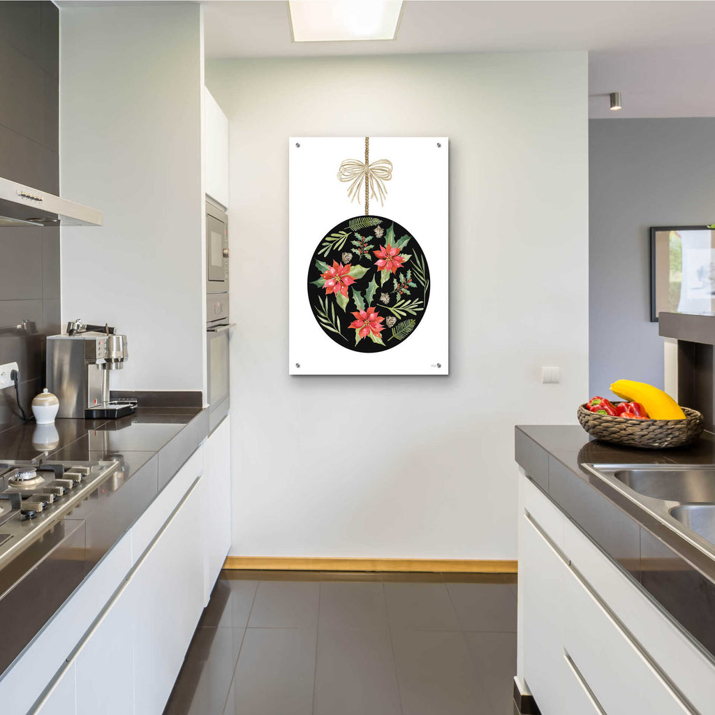 Epic Art 'Christmas Ornament III' by Cindy Jacobs, Acrylic Glass Wall Art,24x36