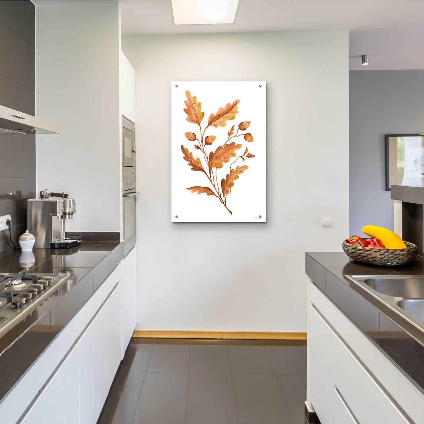 Epic Art 'Fall Leaf Stem I' by Cindy Jacobs, Acrylic Glass Wall Art,24x36