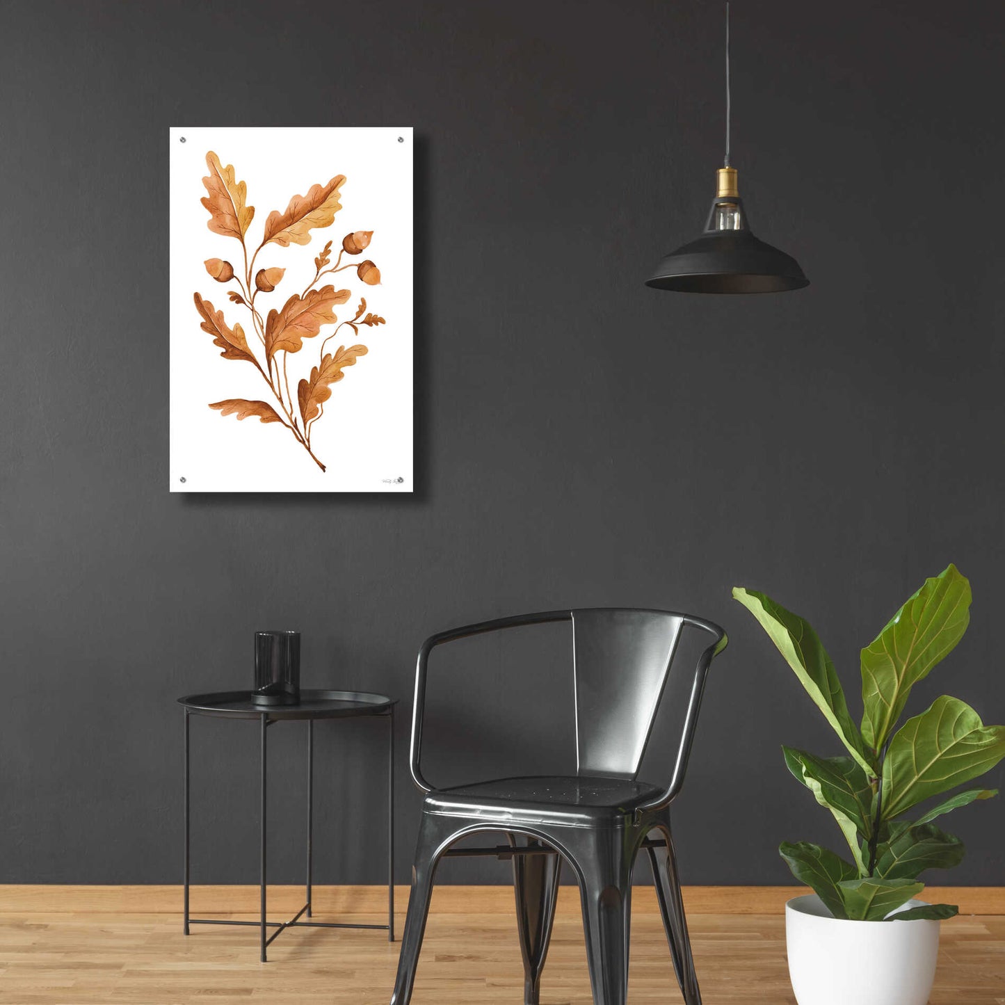 Epic Art 'Fall Leaf Stem I' by Cindy Jacobs, Acrylic Glass Wall Art,24x36
