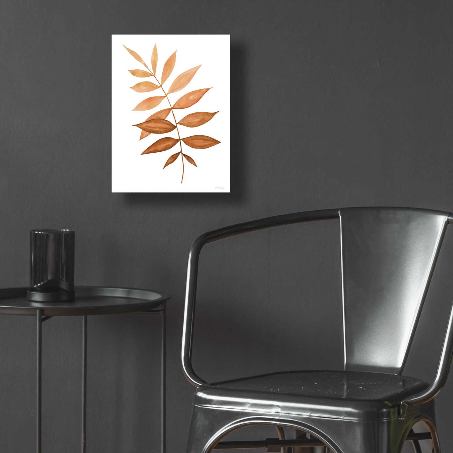 Epic Art 'Fall Leaf Stem II' by Cindy Jacobs, Acrylic Glass Wall Art,12x16