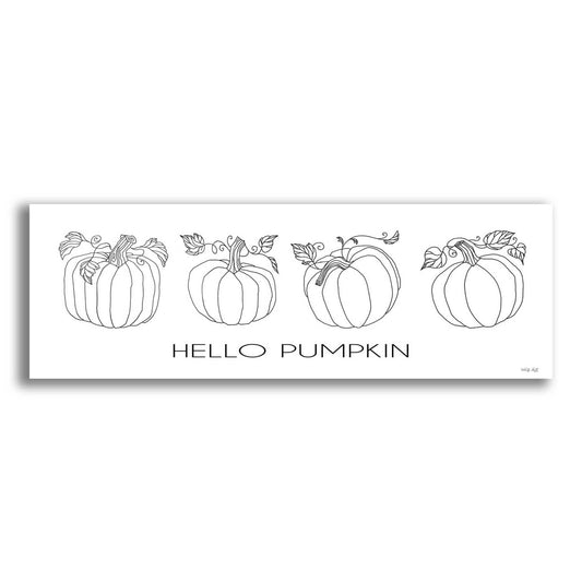 Epic Art 'Hello Pumpkin Simple' by Cindy Jacobs, Acrylic Glass Wall Art