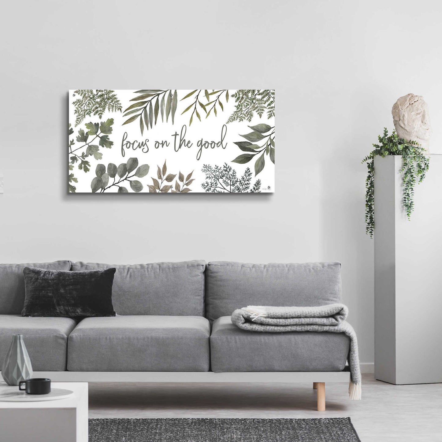Epic Art 'Focus on the Good' by Cindy Jacobs, Acrylic Glass Wall Art,48x24