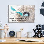 Epic Art 'I Think of You ' by Diane Fifer, Acrylic Glass Wall Art,16x12