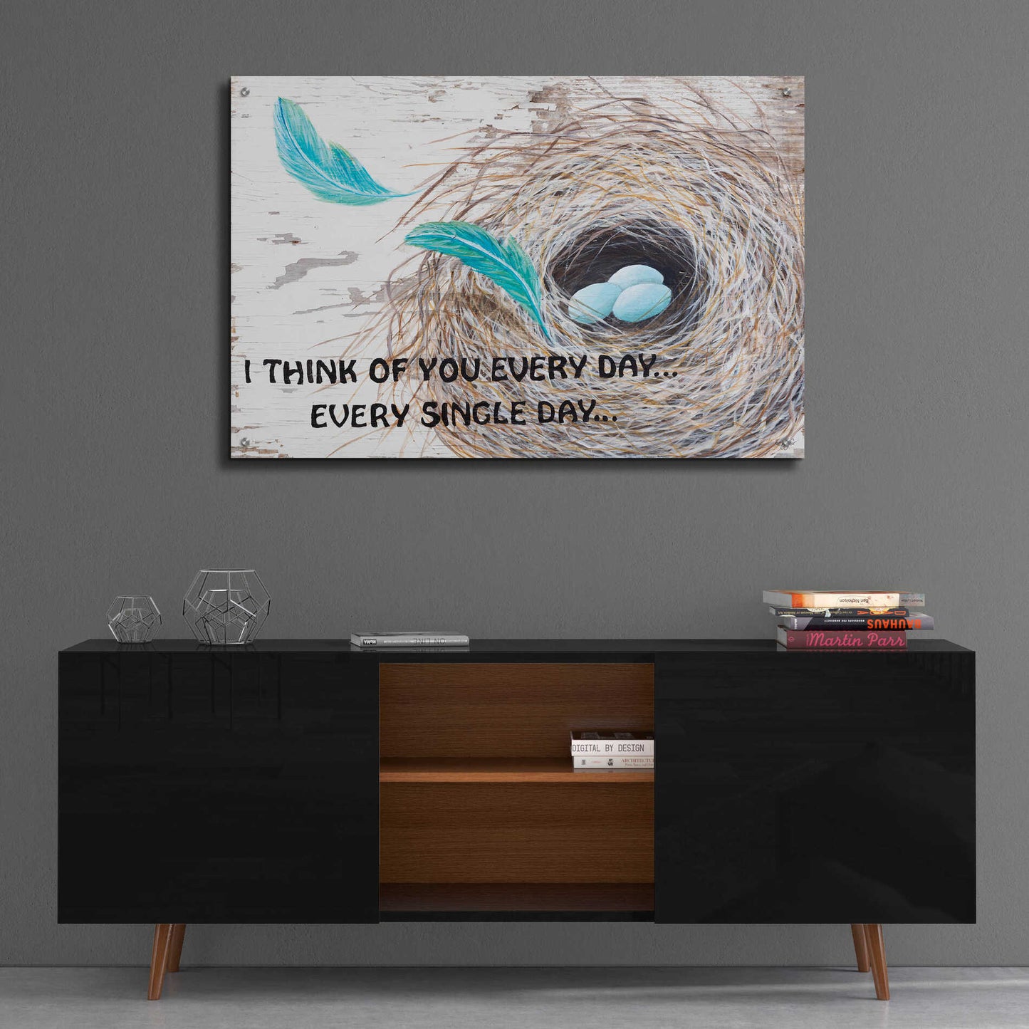 Epic Art 'I Think of You ' by Diane Fifer, Acrylic Glass Wall Art,36x24