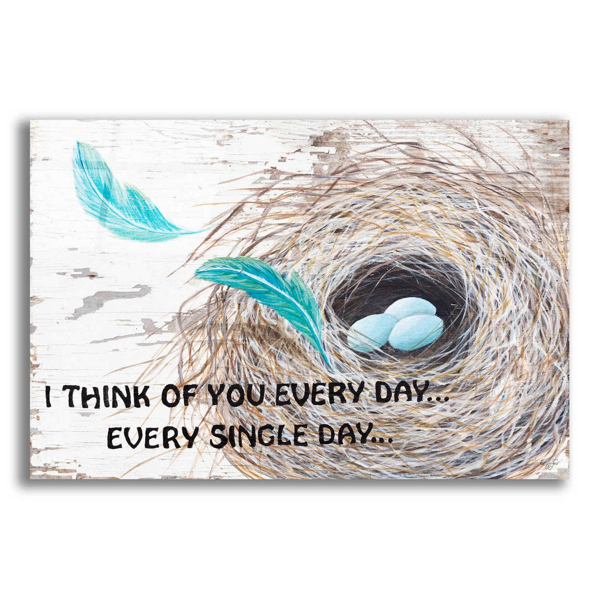 Epic Art 'I Think of You ' by Diane Fifer, Acrylic Glass Wall Art