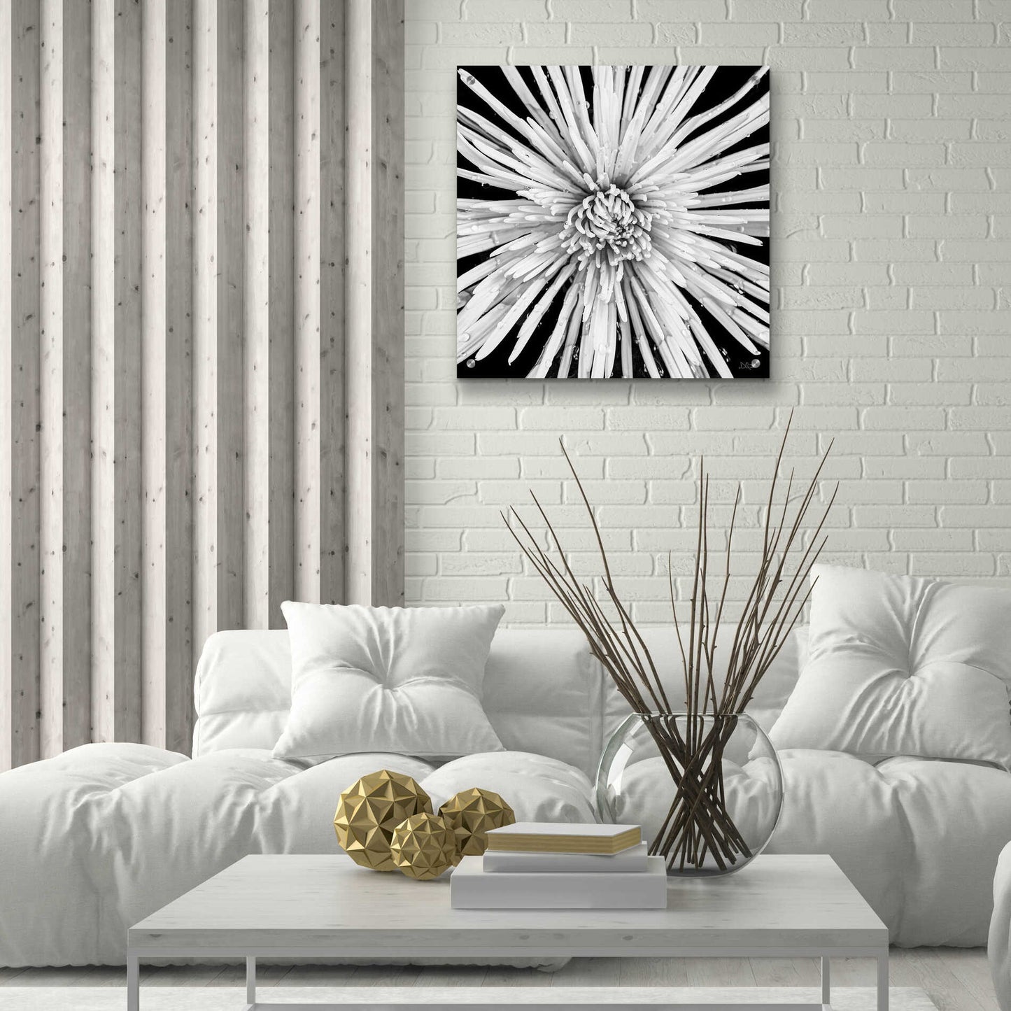 Epic Art 'Black and White Love' by Donnie Quillen, Acrylic Glass Wall Art,24x24