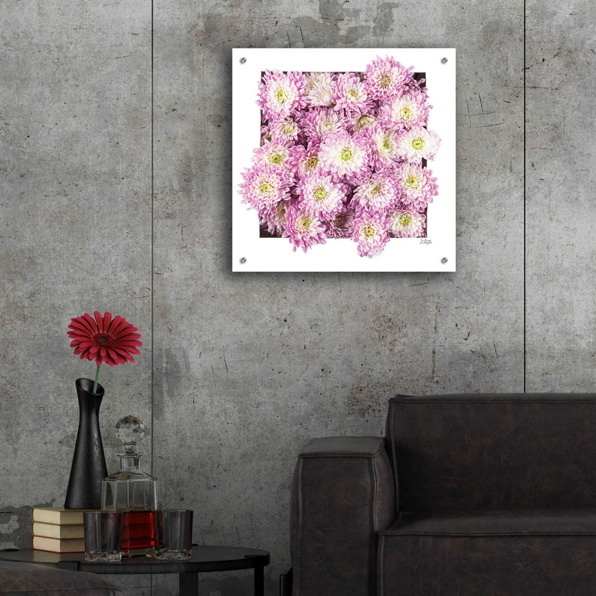 Epic Art 'Pretty in Purple II' by Donnie Quillen, Acrylic Glass Wall Art,24x24