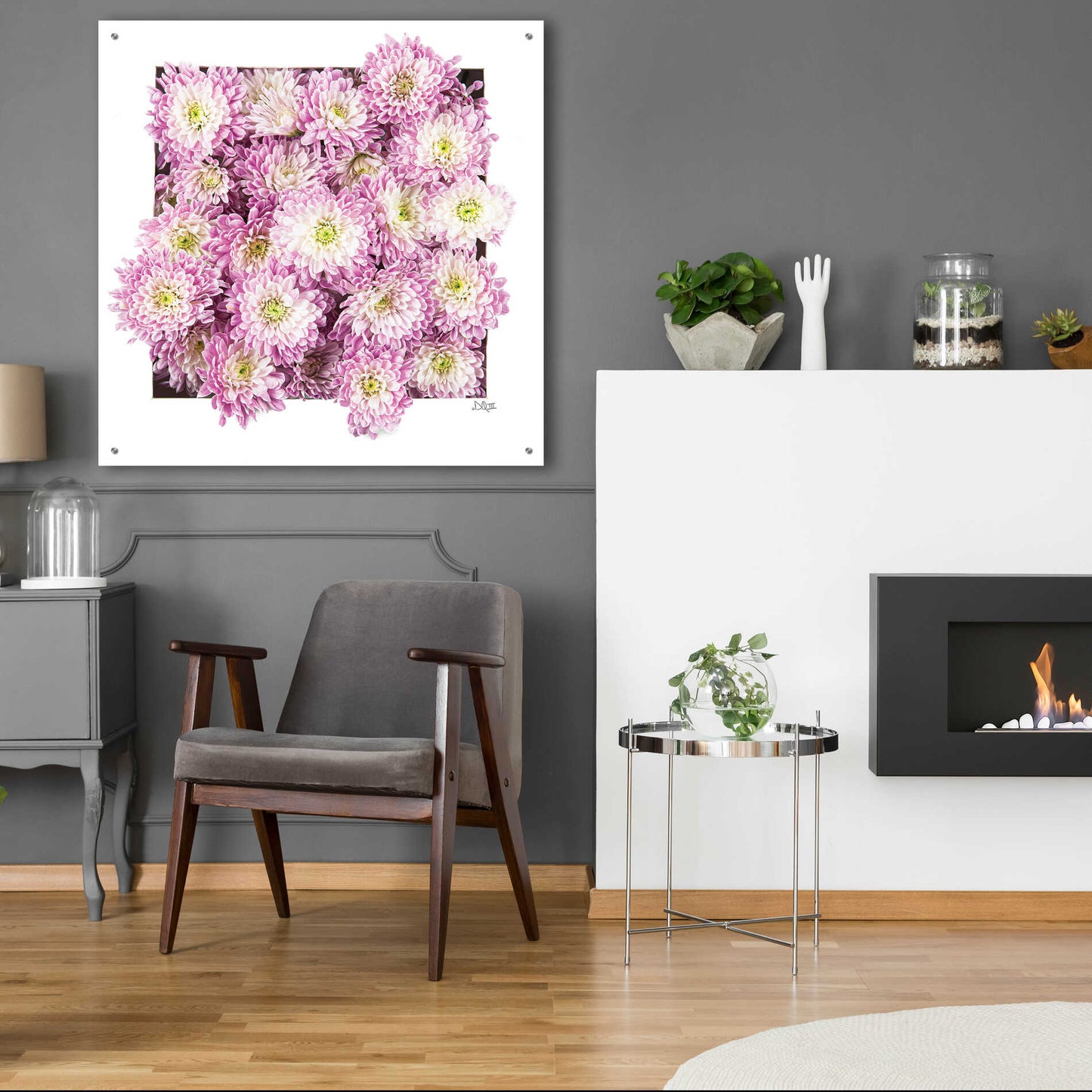 Epic Art 'Pretty in Purple II' by Donnie Quillen, Acrylic Glass Wall Art,36x36