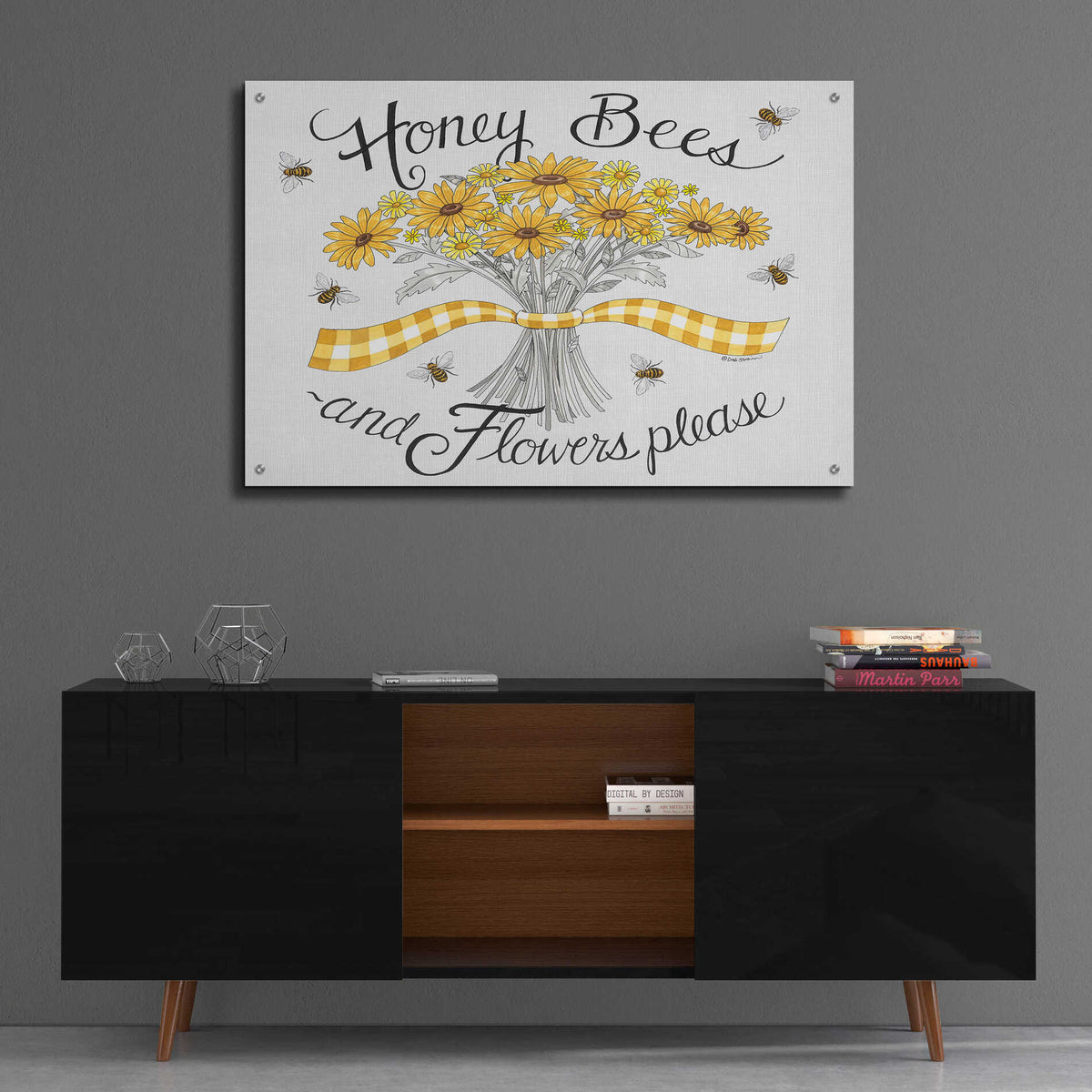 Epic Art 'Flowers Please' by Deb Strain, Acrylic Glass Wall Art,36x24