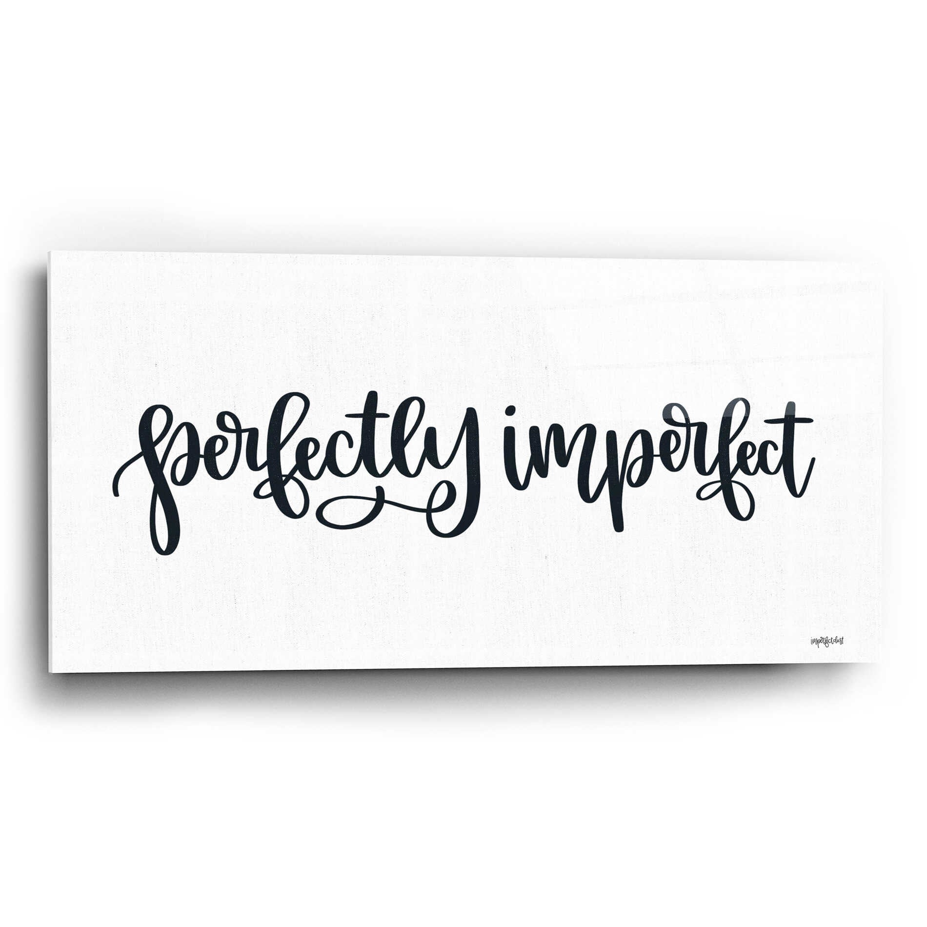 Epic Art 'Perfectly Imperfect ' by Imperfect Dust, Acrylic Glass Wall Art,24x12